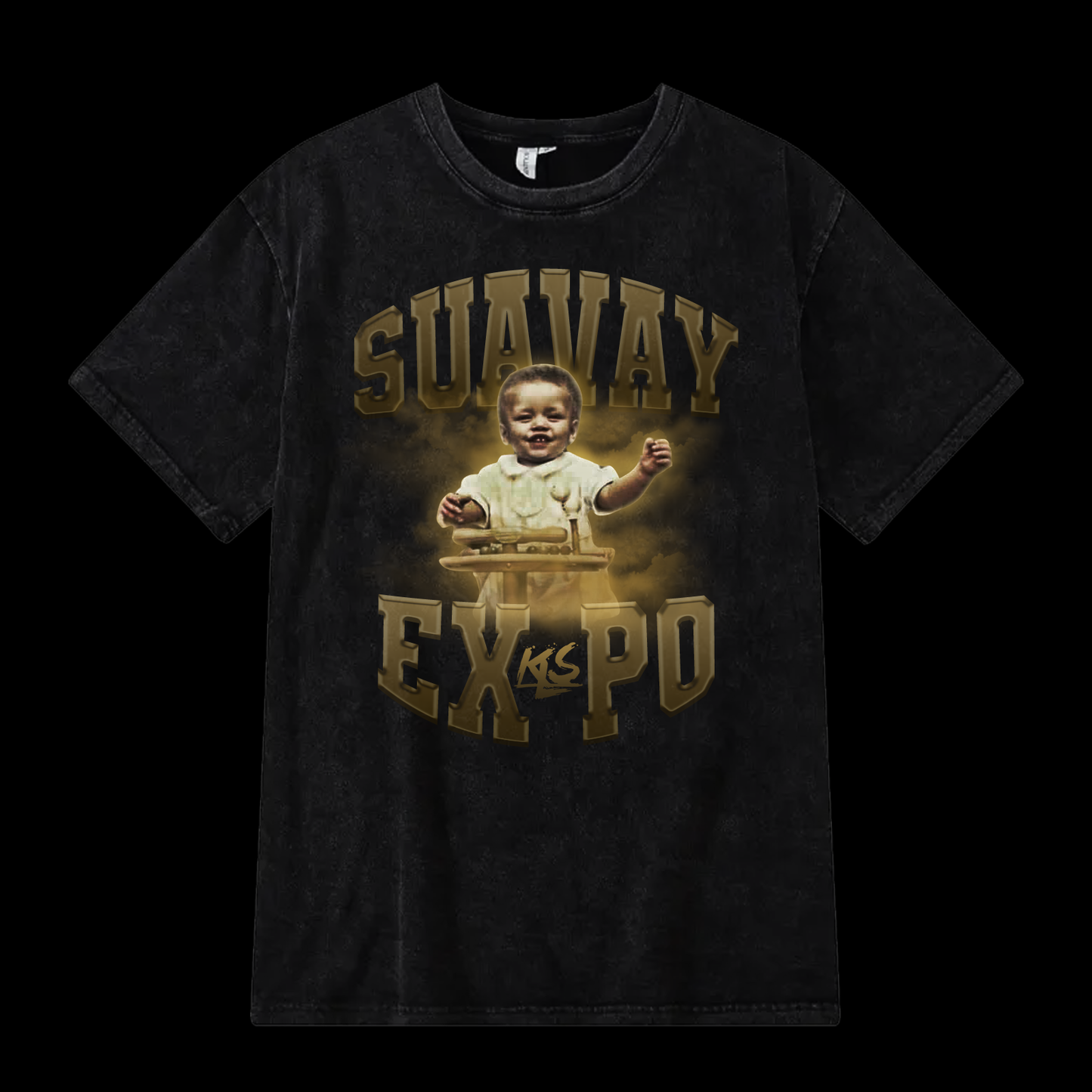 Suavay Expo Acid Washed Vintage Tee