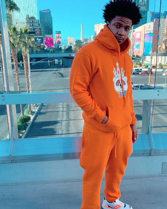 Krazy Bear Neon Orange Hoodie